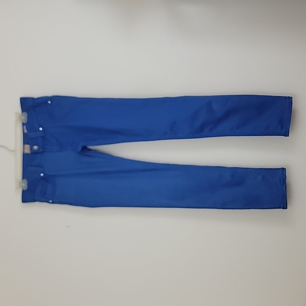 Studio 5 Royal Blue Low Rise Faux Gems Skinny Faded Jeans 32 X 31